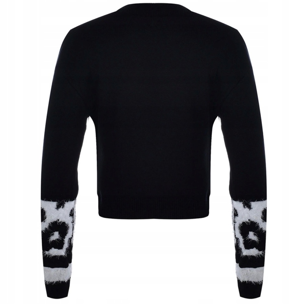 New Black and White Animal Print Sweater size S - Picture 4 of 9